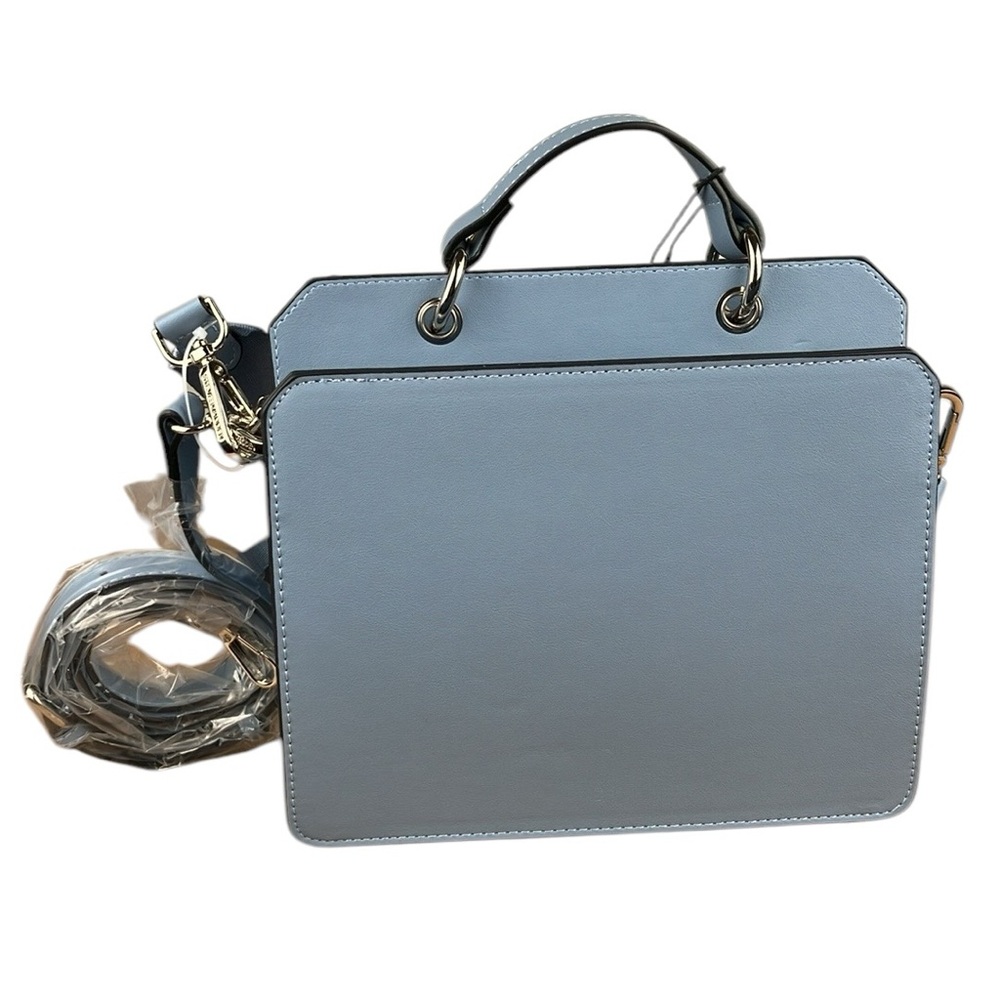 Steve Madden Bevelyn Satchel Blue Purse NWT - Picture 4 of 16